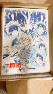 🇹🇼台灣版🎬現貨✨《名偵探柯南：高速公路的墮天使Fallen Angel of the Highway》電影特典海報 + 徽章 周邊