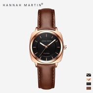 jam tangan wanita hannah martin 106p 36mm luxury kulit ori100% garansi - 106p-hk