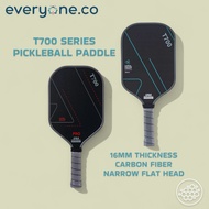 T700 Pickleball Paddle Set 16mm Carbon Fiber | Paddle Pickleball Power & Spin Untuk Pemula & Pro
