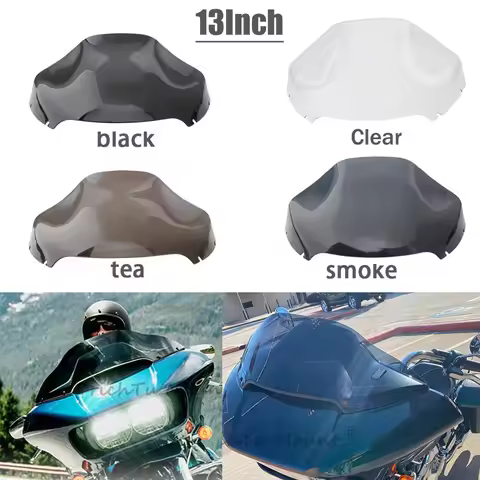13" Motorcycle Fairing Windshield Windscreen Wind Deflector For Harley Road Glide Special ST CVO/SE 