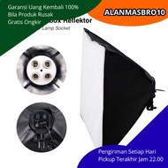 Softbox Reflector Umbrella 50x70cm E27 4 Sockets Professional Studio Lighting Lights For Even Video 