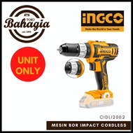 MESIN BOR IMPACT / BOR CORDLESS BATERAI 20V UNIT ONLY INGCO CIDLI2002