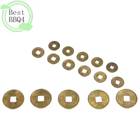 (BBQ4)50Pcs Traditional Feng Shui Chinese Coins Fortune Lucky Wealth Jewelry Making