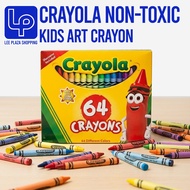 Authentic Crayola 64 Colors Crayon Set Bright Color Collection with Sharpener