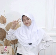 Jilbab Instan Wanita Muslim VILORA.ID Sporty Sekolah Polos Putih/Hitam/Coklat Int:S/Int:M/Int:L/Int: