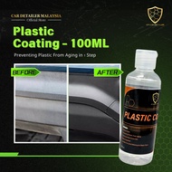 【CP CAR Detailer】Plastic Coating 100ML Restore Car Exterior Rubber Plastic UV Protection
