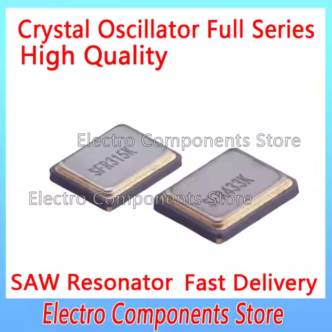 10PCS Ceramic SAW Resonator 3225 315M 433M 433.92M 4P +-75K 3225 433 SFR433K SFR315K 1-port Resonato