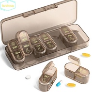 BEOHESP Medicine Box, Medicine Organizer Moisture-proof Pill Organizer,  7 Days Am & Pm 2 Times a Da