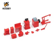 KOZEEY 1:64 Scale Garage Tools, Toy for Repairing A Car, Automotive Mechanic's Toolbox for Workshop