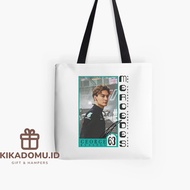 George Russell Trading Card Polyester Canvas Tote Bag
