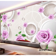 PROMO WALLPAPER 3D! Wallpaper Custom Floral 3d, Wallpaper Dinding 3d,