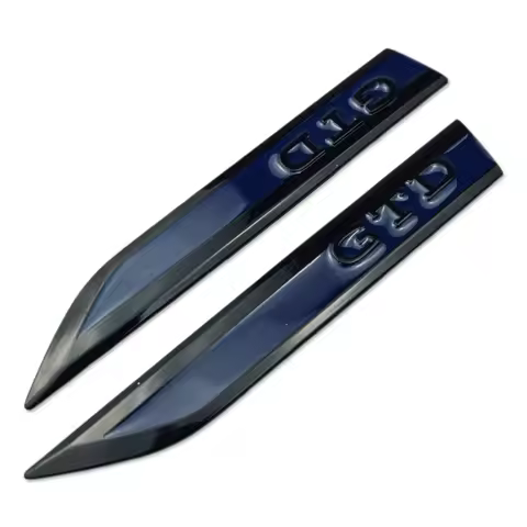 2Pcs Car Fender Side Emblem Sticker GTD Logo for Volkswagen VW Golf Passat Jetta Touareg Tiguan Polo