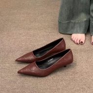 Low Heel Commuting Is Easy To Wear V-mouth Single Shoes For Womens New Products Pointy Toe Temperame