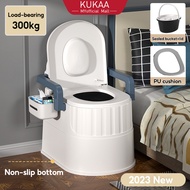 Tandas Duduk Mudah Alih Adult Pregnant Women Elderly Toilet Chair Mangkuk Tandas Duduk Jamban Portable Toilet Bowl 马桶
