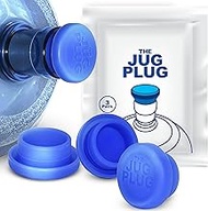 Original 5 Gallon Water Jug Cap Reusable - No Spill Silicone 3 & 5 Gallon Water Jug Lid Fits 55mm Bo