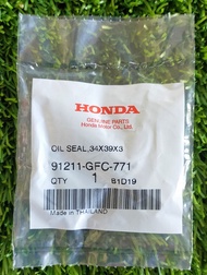 91211-GFC-771 ซีลกันน้ำมัน 34x39x3 (ARAI) Honda แท้ศูนย์