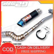 Redleo muffler OPEN EKZOS RL RED LEO BLACK 28MM PNP SRL115/SYM110/EX5/LAGENDA/WAVE 100 110 125/KRISS