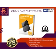 WD MY PASSPORT 1 TB - 2 TB External Hard Drive Original | Portable External HDD