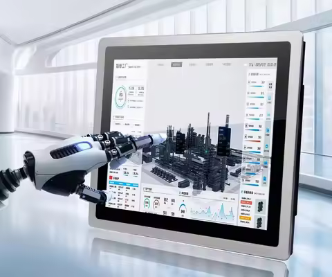 Industrial Panel All In One PC Mini Computer Capacitive Touch with Celeron J1800 Built In Wifi RS232
