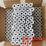 100 Cuộn Giấy in nhiệt k57 x 38 - Giấy in bill K57 không bọc bạc