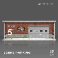 1:64 Scale LED Illuminated Diorama Car Model Display Case