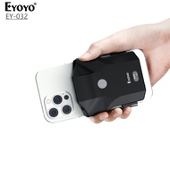 Eyoyo เครื่องสแกนรหัส QR Bluetooth 2D เครื่องอ่านเครื่องสแกนรหัสเครื่องสแกนบาร์โค้ด UPC USB ไร้สายพร้อมตัวแสดงระดับแบตเตอรี่ใช้ได้กับโทรศัพท์แอนดรอยด์4.7 "-7.2" iPhone สำหรับห้องสมุดหนังสือสินค้าคงคลัง