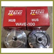 ◊ ◳ ☌ Motorcycle TTGR Hub Set For Wave100 Silver Color