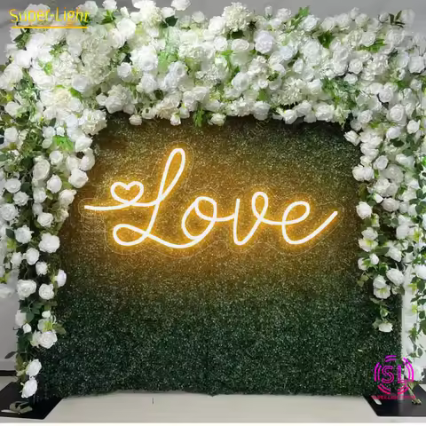 Big Sign 50x22cm Custom Neon LOVE Sign LED Signs for Wedding Party Decoration Bedroom Party Love Lig
