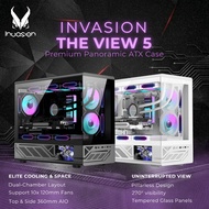 INVASION THE VIEW 5 M-ATX CASE LCD DISPLAY C/W 3 FAN