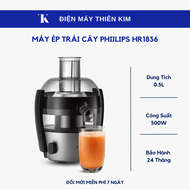 Máy ép trái cây Phiilips HR1836 - 0.5L 500W - Bảo Hành 24 Tháng Toàn Quốc