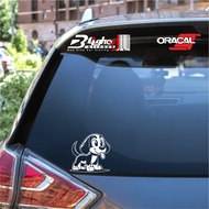 BLIGHOO - CUTTING STICKER DOG HAPPY CAR GLASS CUTE COOL DOG SIGN CAR STICKER
