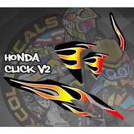 honda click v2 fire decals 2 bikcol decals