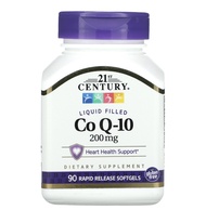 21st Century Liquid Filled CoQ-10 CoQ10 90 Rapid Release Softgels