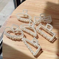 Grab Clip 8 Pearl Back Head Bath Female Large Size Korean Elegant Classy Disk Top Headdress hx 0315 