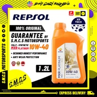 REPSOL 4T 15W40 MXR Platinum 1.2L [NEW] XR Tech FULLY SYNTHETIC 100%ORIGINAL Minyak Hitam Repsol Eng