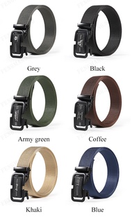 Automatic buckle belt Men's Casual Nylon Belt Batch Toothless Breathable Iron Quick Dry Belt