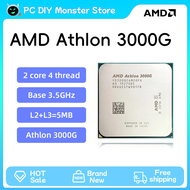 AMD Athlon 3000G CPU 3000G 3.5 GHz dual-core quad-Thread CPU Processor DDR4-2666ซ็อกเก็ต AM4 AMD Athlon 3000G CPU Processor