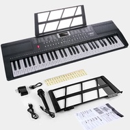 คีย์บอร์ดไฟฟ้า 61 คีย์ Keyboard ไฟฟ้าคีย์บอร์ด เปียโนคีย์บอร์ด ใส่ถ่านได้ ฟรีไมค์โครโฟน อแดปเตอร์ แล