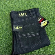 LAZYผ้าดิบ16oz ผ้าดิบดีเทลใหม่ LAZYตัวใหม่ล่าสุด กางเกงเฟี้ยวฟ้าวมะพร้าวแก้ว
