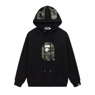 Bape เสื้อโค้ทแฟชั่นแบบสวมศีรษะมีฮู้ดแบบฤดูใบไม้ร่วงและฤดูหนาวมีสำหรับทั้งหญิงและชายลายพิมพ์แบรนด์ญี