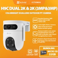 Ezviz H9C DUAL 2K & 2K (3MP&3MP) COLORNIGHT DUALLENS OUTDOOR PT CAMERA FREE MICRO SD 32GB
