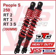 YSS RT3 / RT2 WMOTO (390MM) KYMCO PEOPLE S 250 / Gas (DTG) HEAVY DUTY adjustable absorber twinshock 