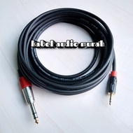 Kabel audio Jack Trs 6.5mm setereo to jack akai mini/jack aux 3.5mm 2m