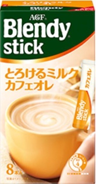 AGF - Blendy Stick-速融牛奶咖啡歐蕾-牛奶咖啡-即沖咖啡(9.3g x 8條)