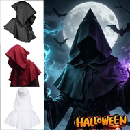 Medieval Hooded Cloak Halloween Costume for Men Women Kids Gothic Cape Cosplay Party Masquerade Outf