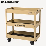 Gstandard 轻奢ins风咖啡厅绿植花店家用可移动收纳置物小推车302卢索克黄