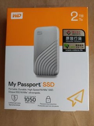 Western Digital 2TB My Passport SSD WD 可攜式外接固態硬碟  銀色
