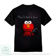 3D Kids T-Shirt | Printing Shirt - Elmo Children's 3D T-Shirt (Elmo-Red-Gun) For Ages 1-12 Years