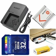 Camera Bag Suitable for Sony DSC-T110 WX7 WX9 WX30 WX5 Camera Battery+Charger+32G Memory Card