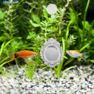 DARNELL Betta Fish Training Mirror, Retro Style Decorative Aquarium Betta Mirror, Fish Tank Accessor